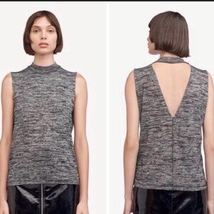 Rag & Bone Open Back Mock Neck Top